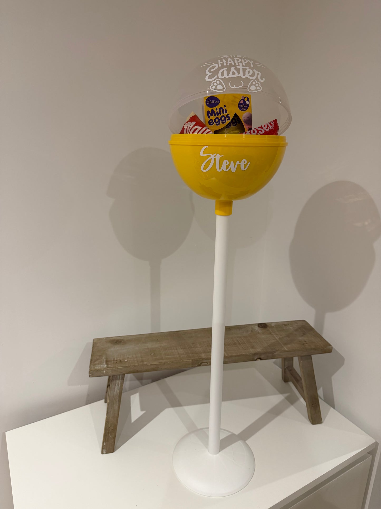 Large Personalised Fillable Easter Lollipop - No Contents Included