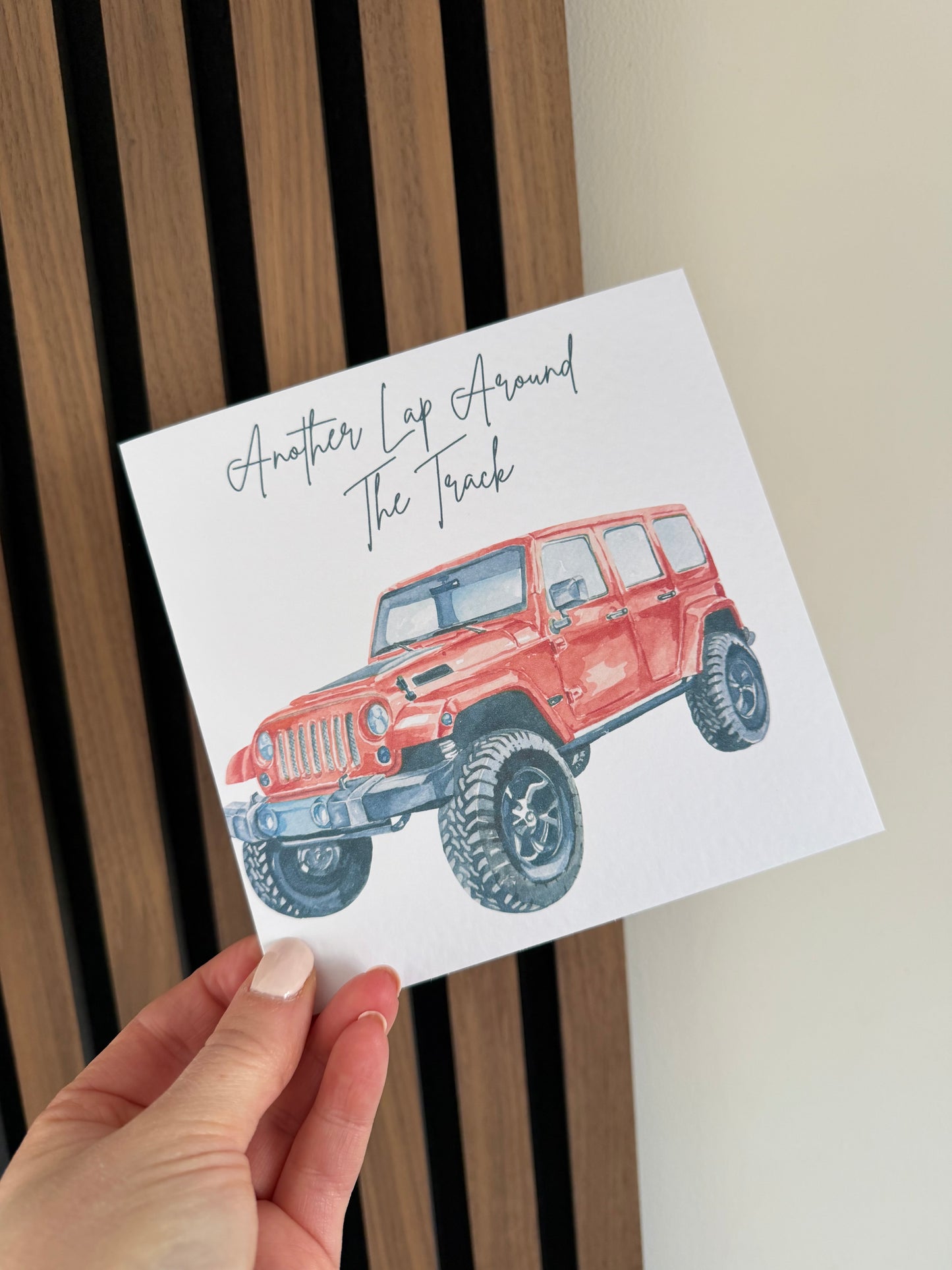 Another Lap Around The Track Greetings Card