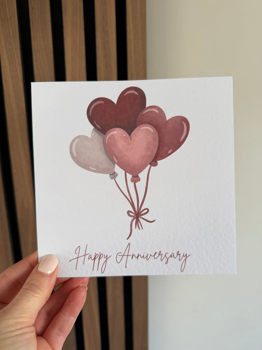 Mr & Mrs Balloon Greetings Card