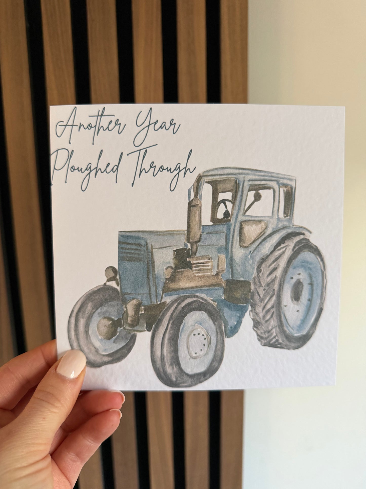 Another Year Ploughed Through Greetings Card
