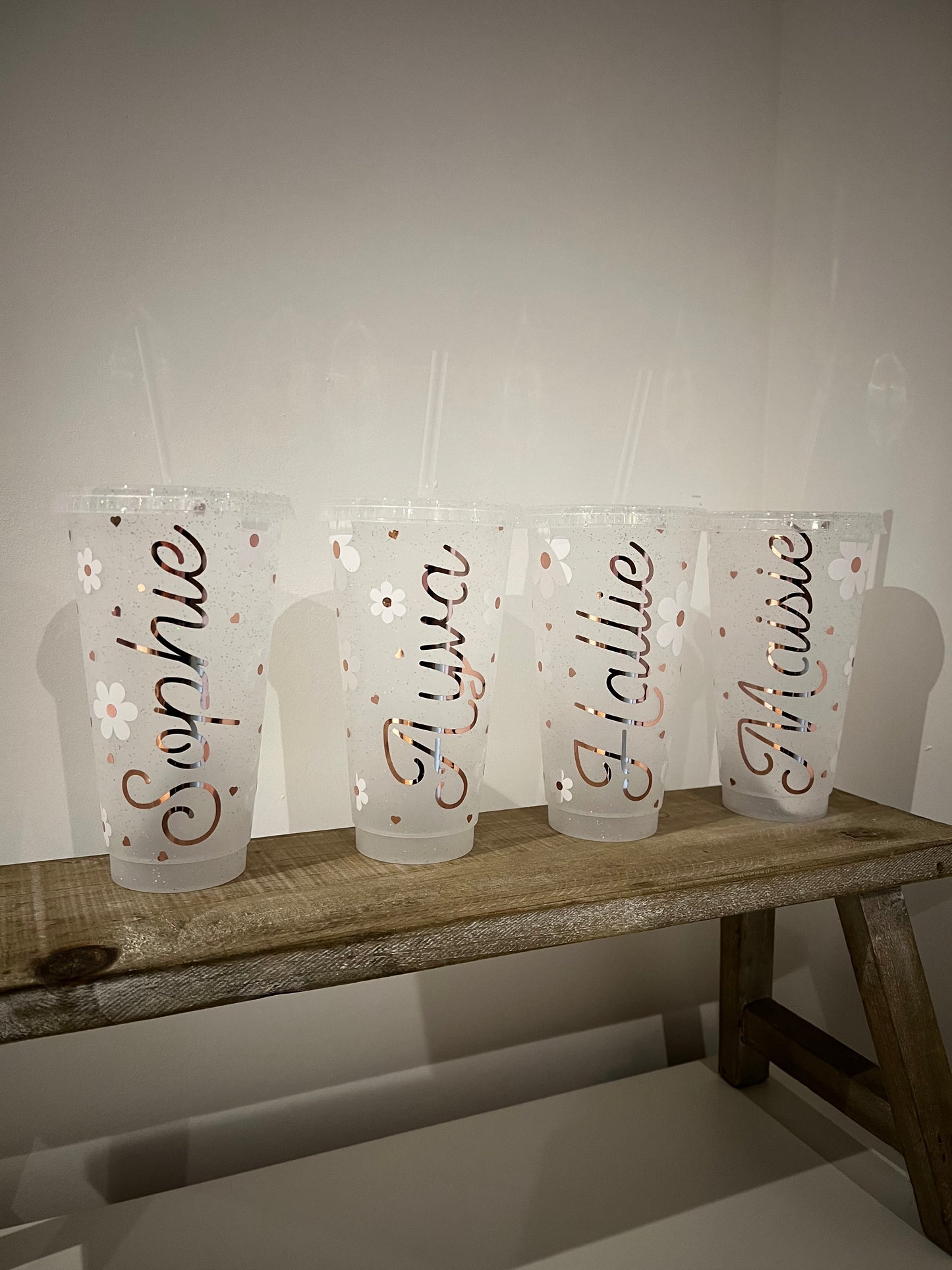 Personalised Girls’ Flower Cold Cups