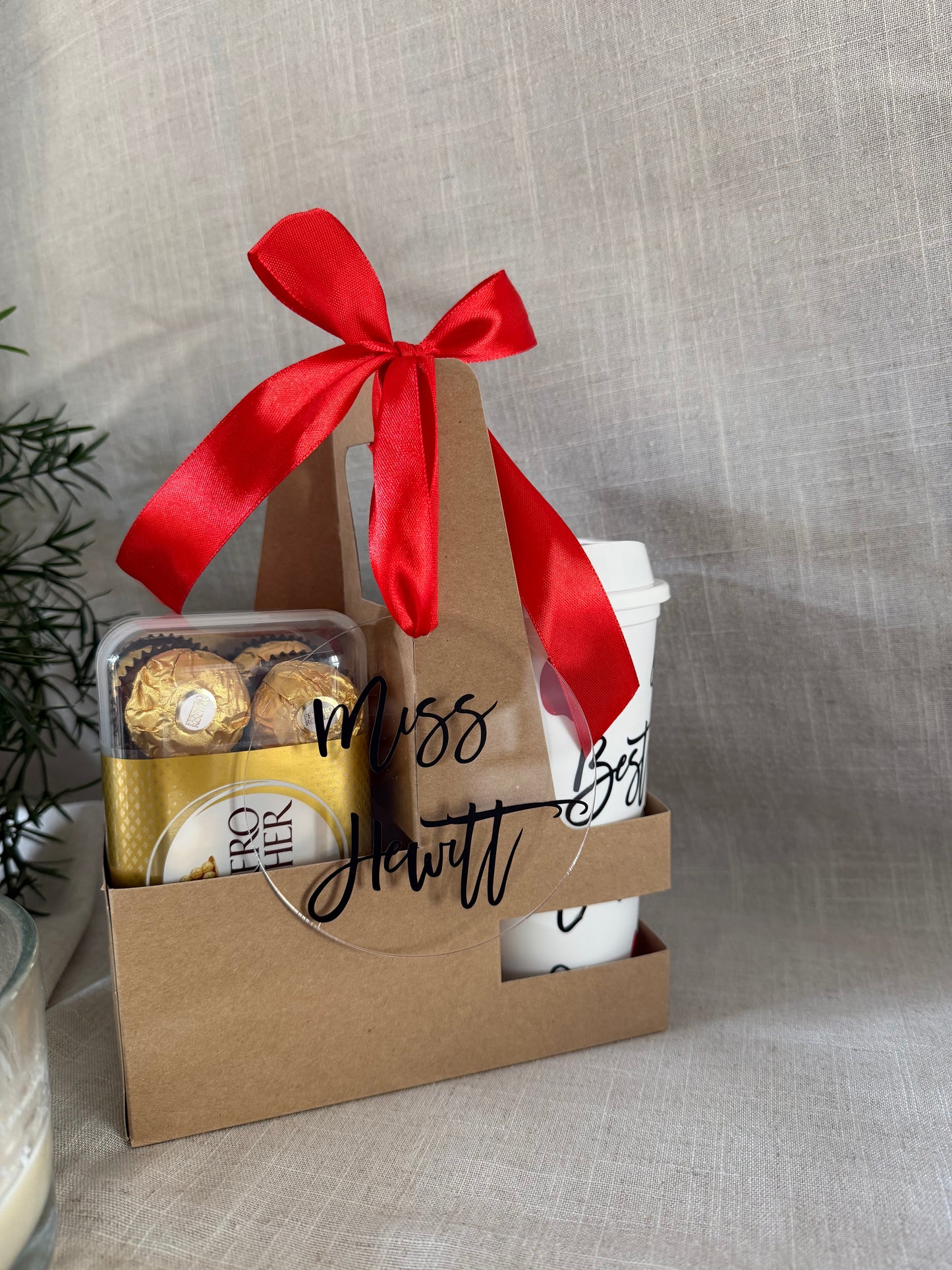Personalised Teacher Coffee Cup & Chocolate Gift Set