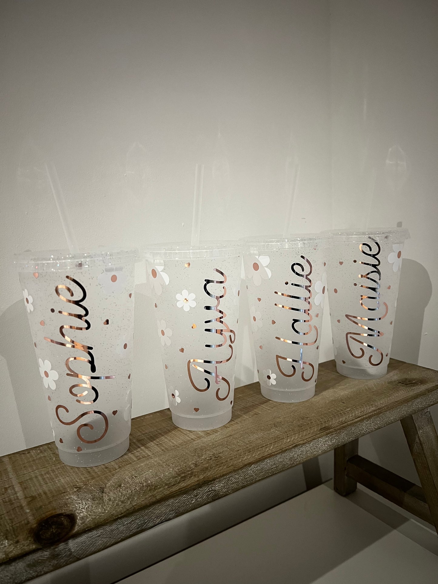 Personalised Girls’ Flower Cold Cups