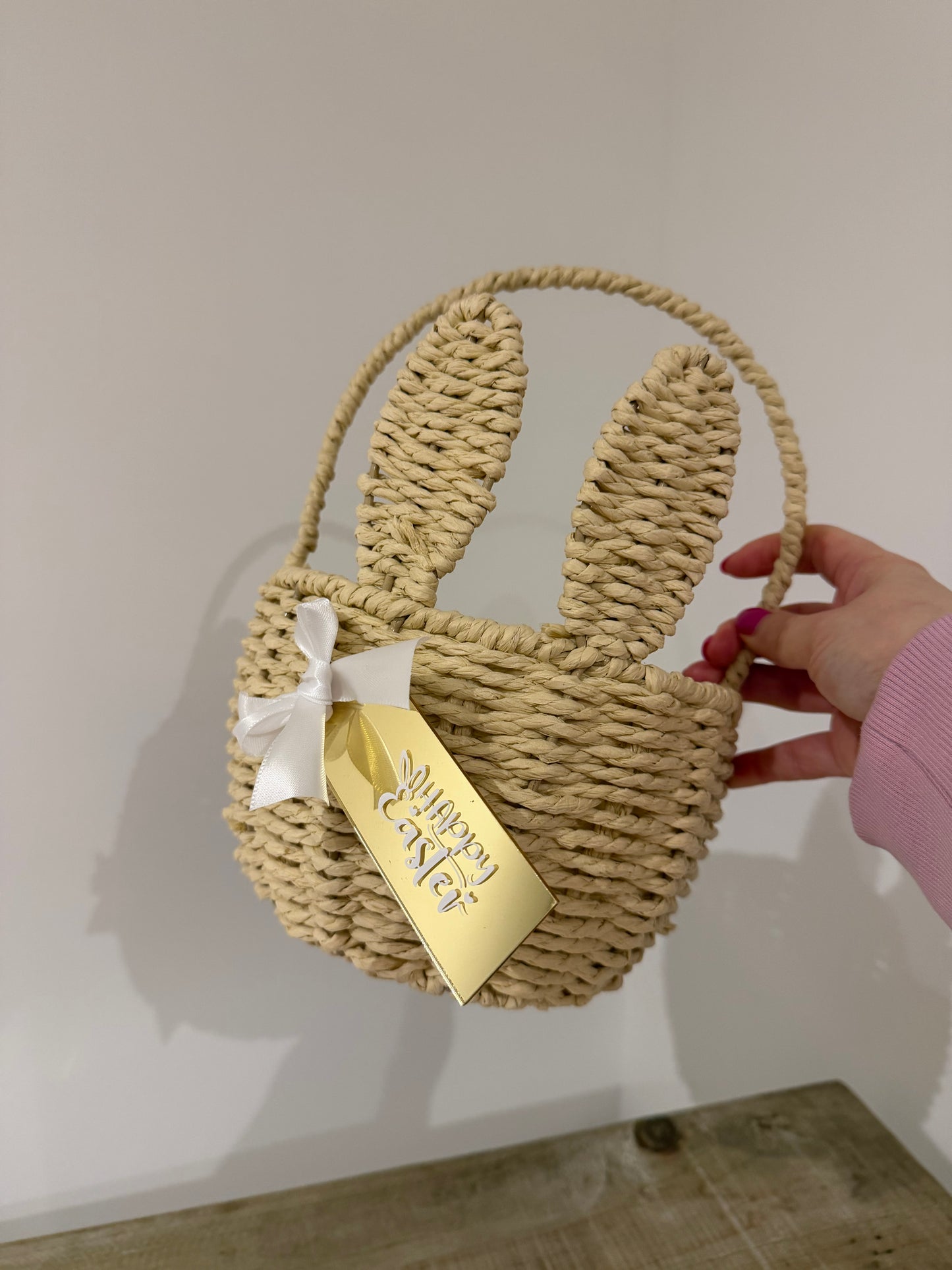 Wicker Bunny Basket