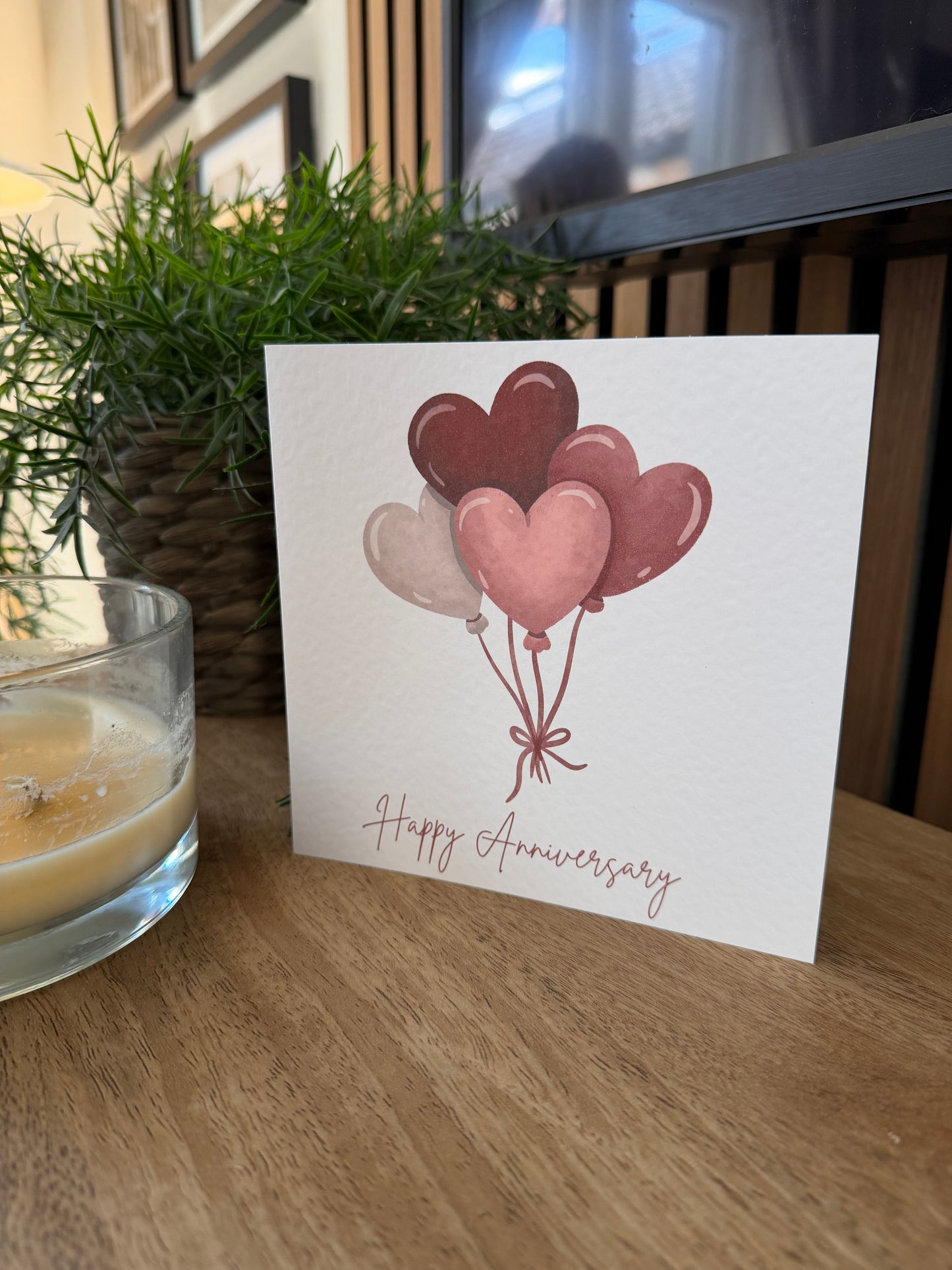 Happy Anniversary Balloon Greetings Card