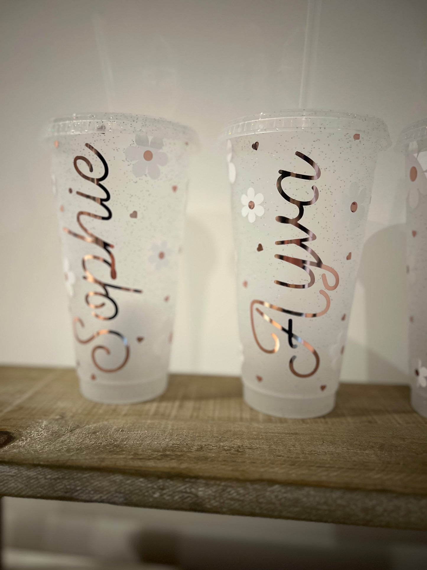 Personalised Girls’ Flower Cold Cups