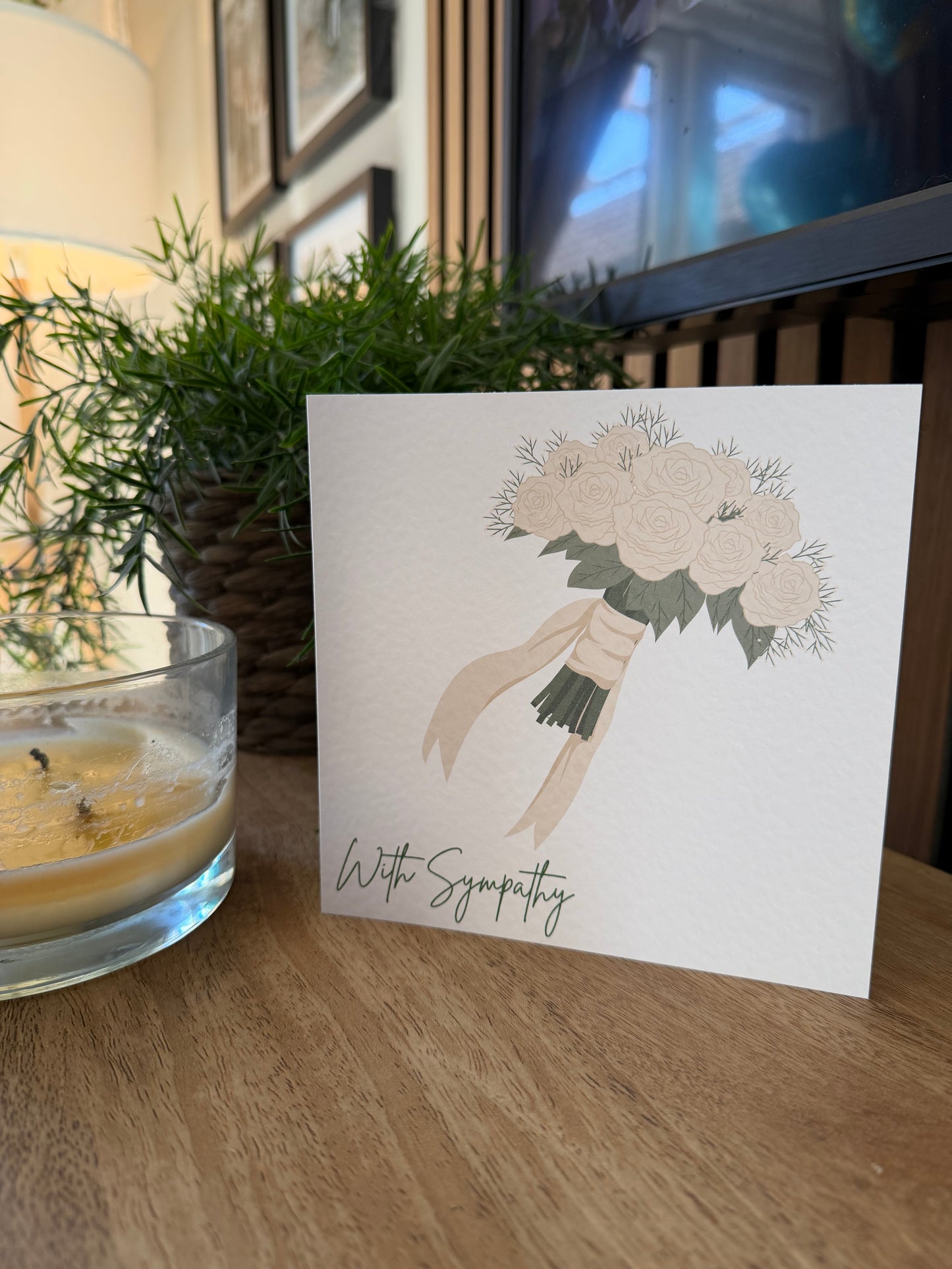With Sympathy Greetings Card