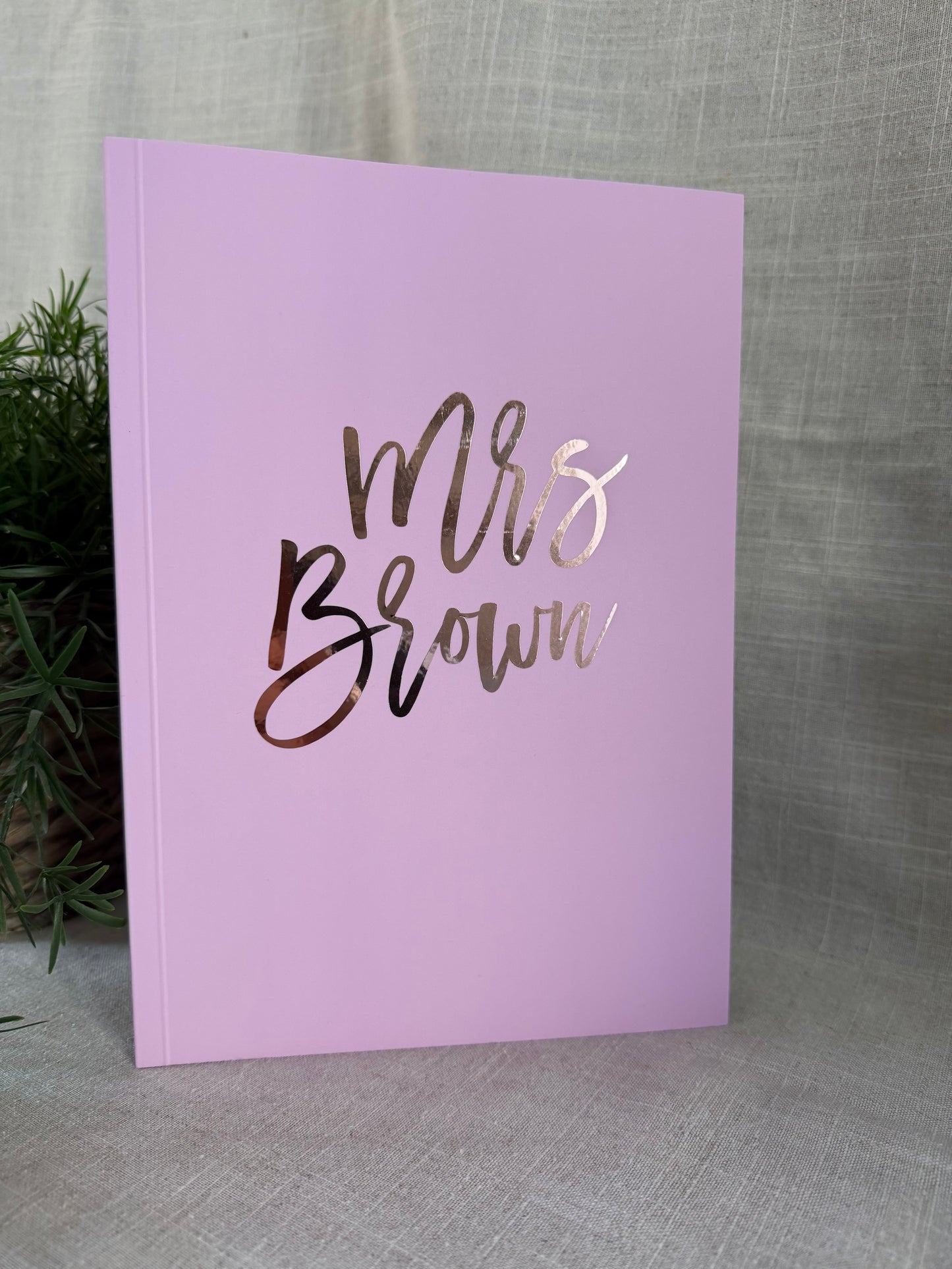 Personalised A5 Bound Notebook