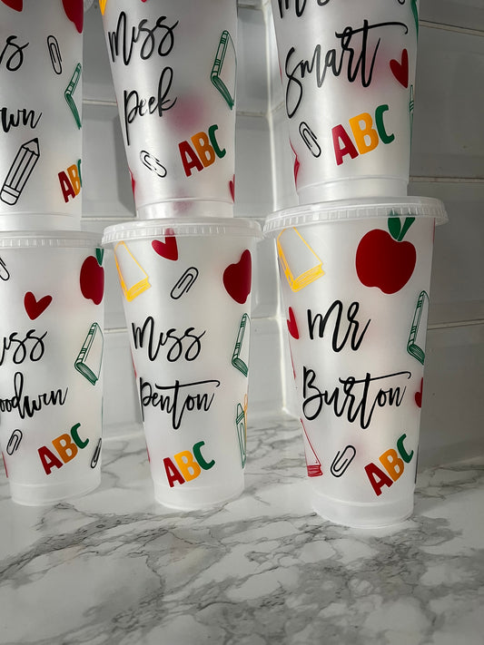 Personalised Teacher Cold Cup