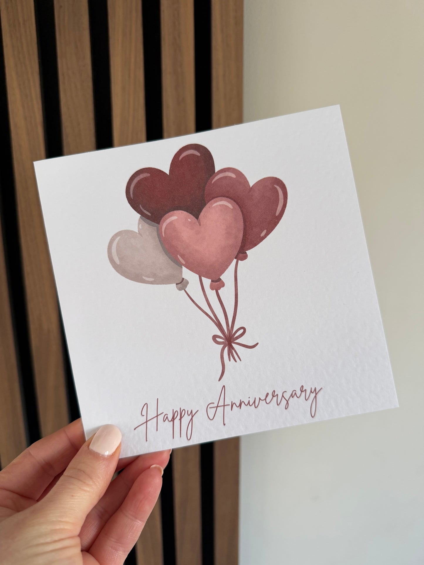 Happy Anniversary Balloon Greetings Card