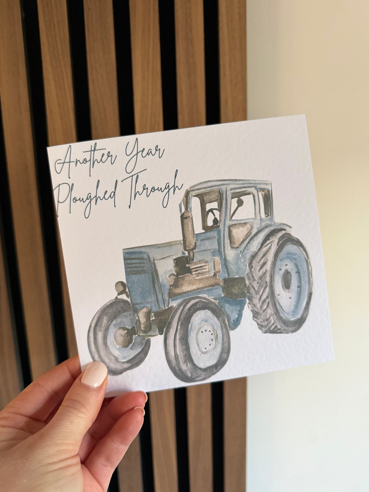 Another Year Ploughed Through Greetings Card