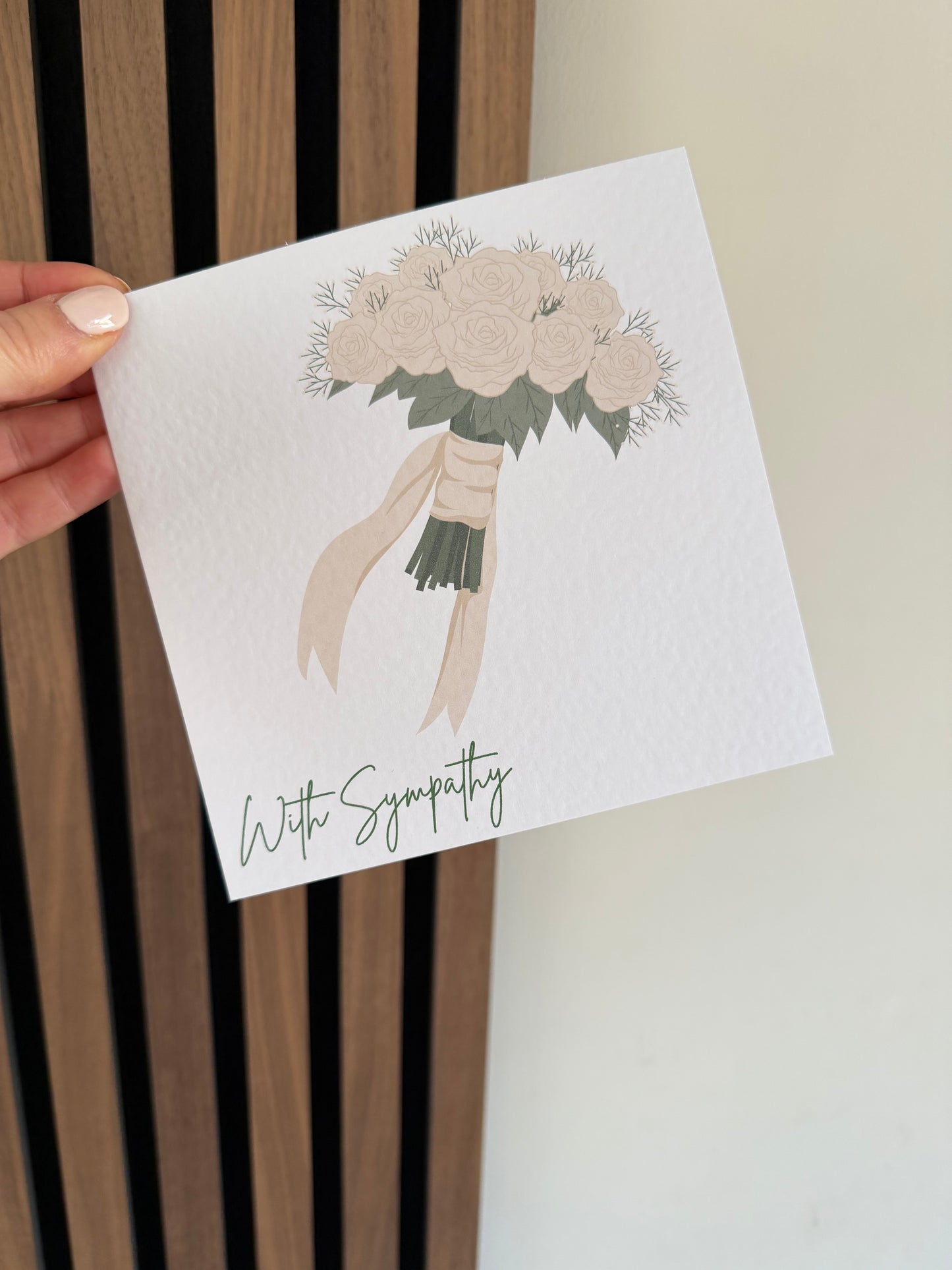 With Sympathy Greetings Card