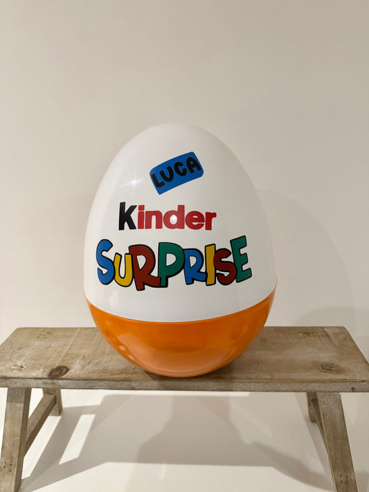 Giant Personalised Fillable Kinder Easter Egg - No Contents Included