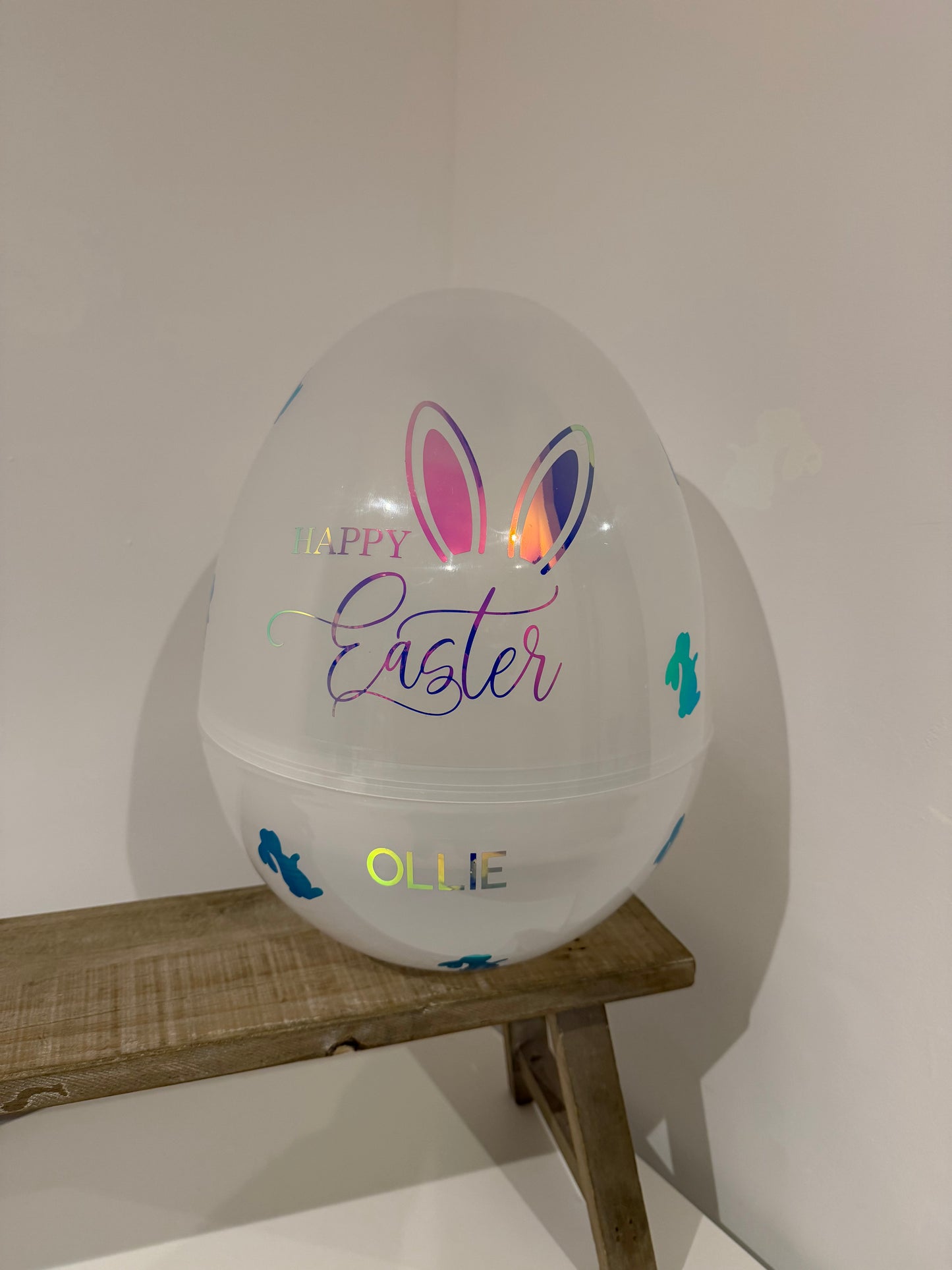 Giant Personalised Fillable Easter Egg - No Contents Included
