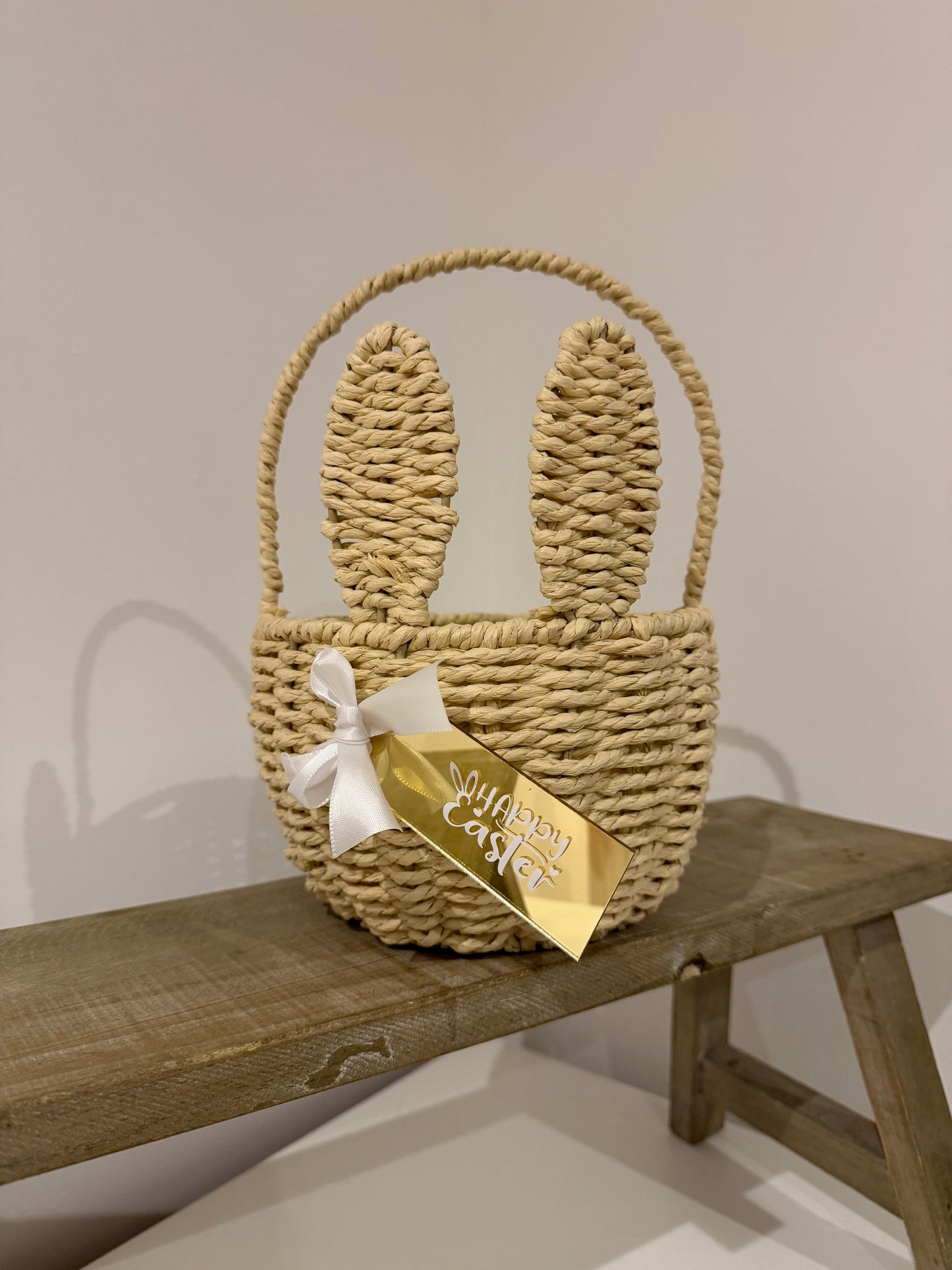 Wicker Bunny Basket