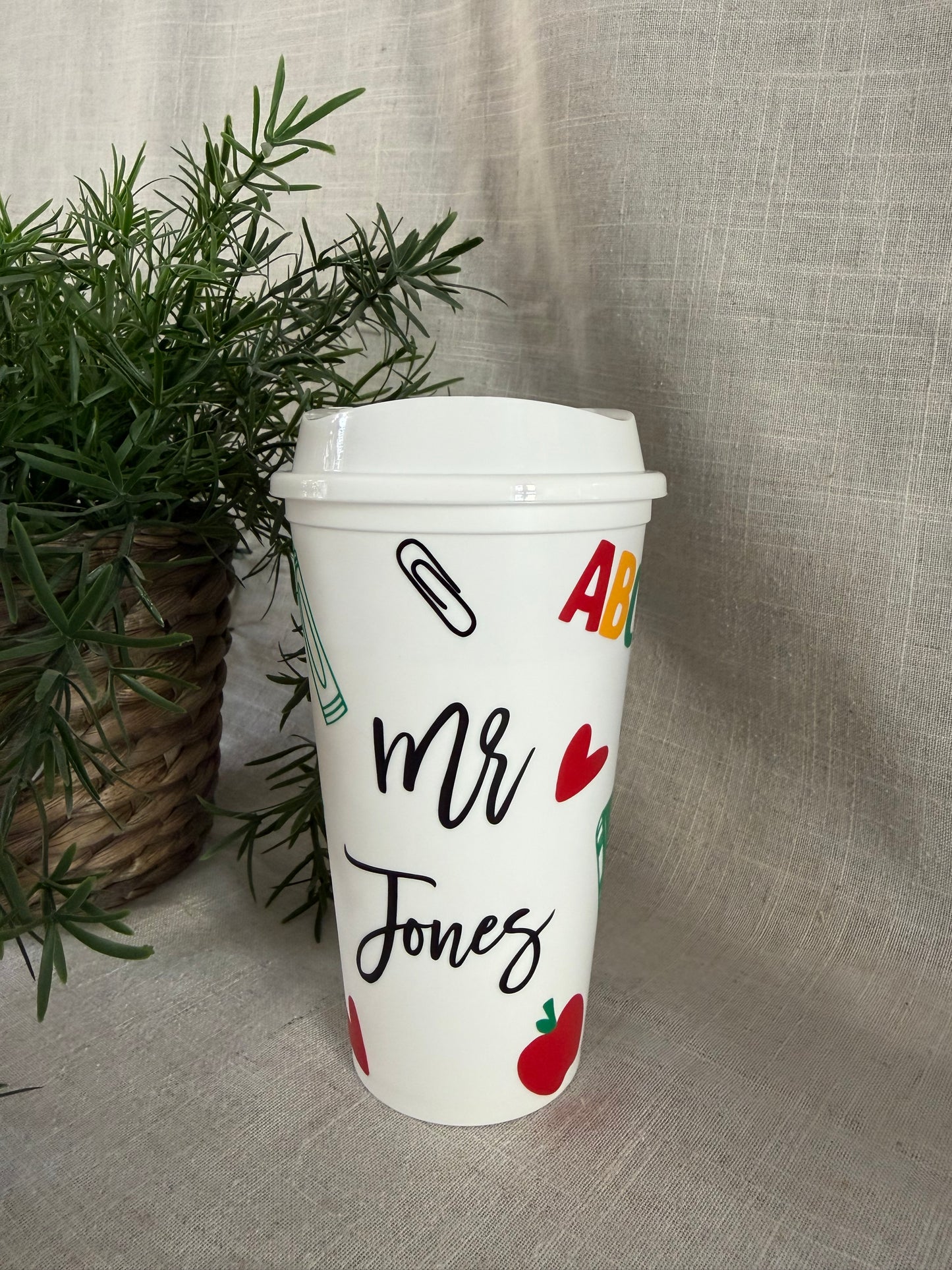 Personalised Teacher Coffee Cup