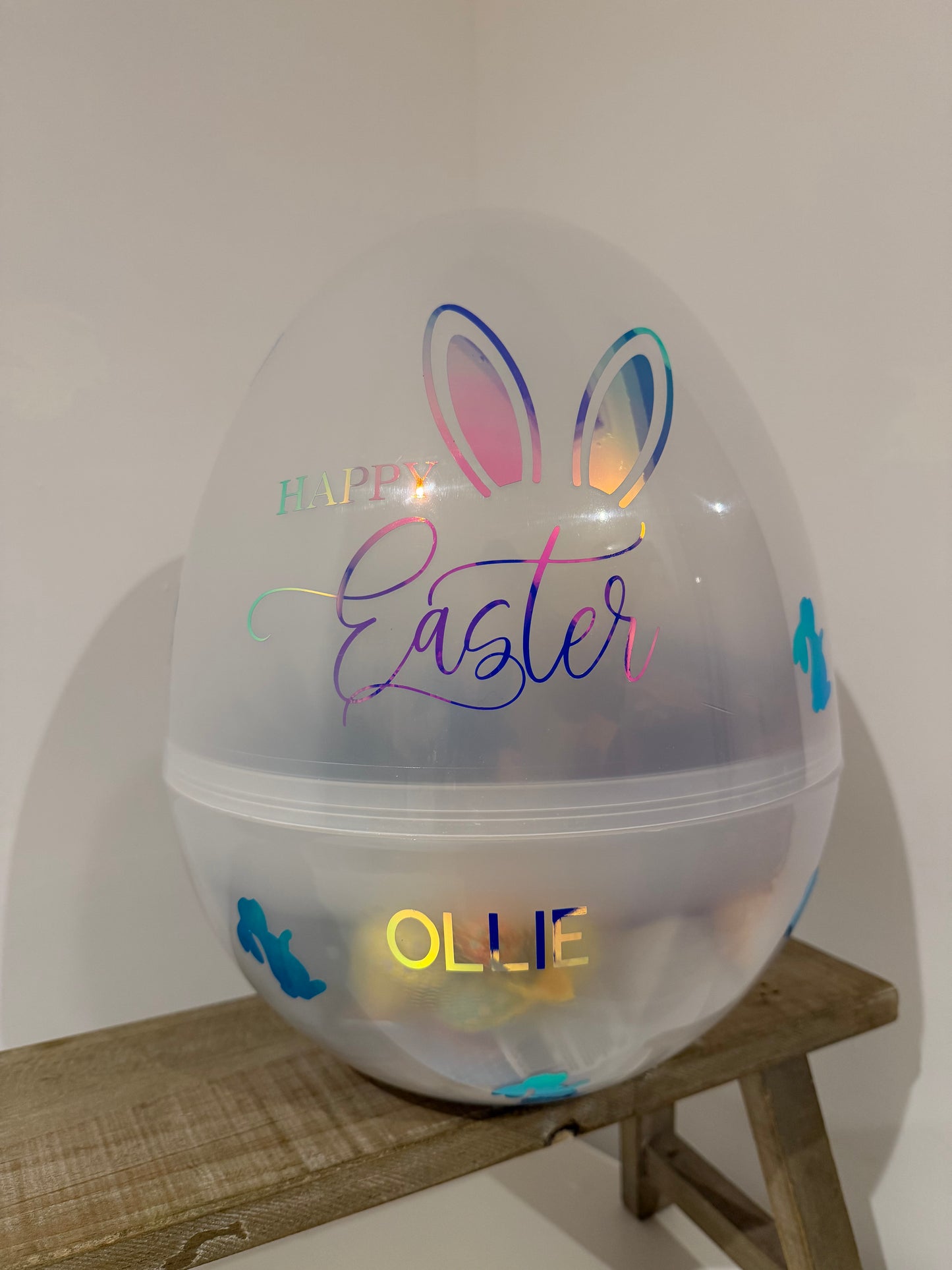 Giant Personalised Fillable Easter Egg - No Contents Included