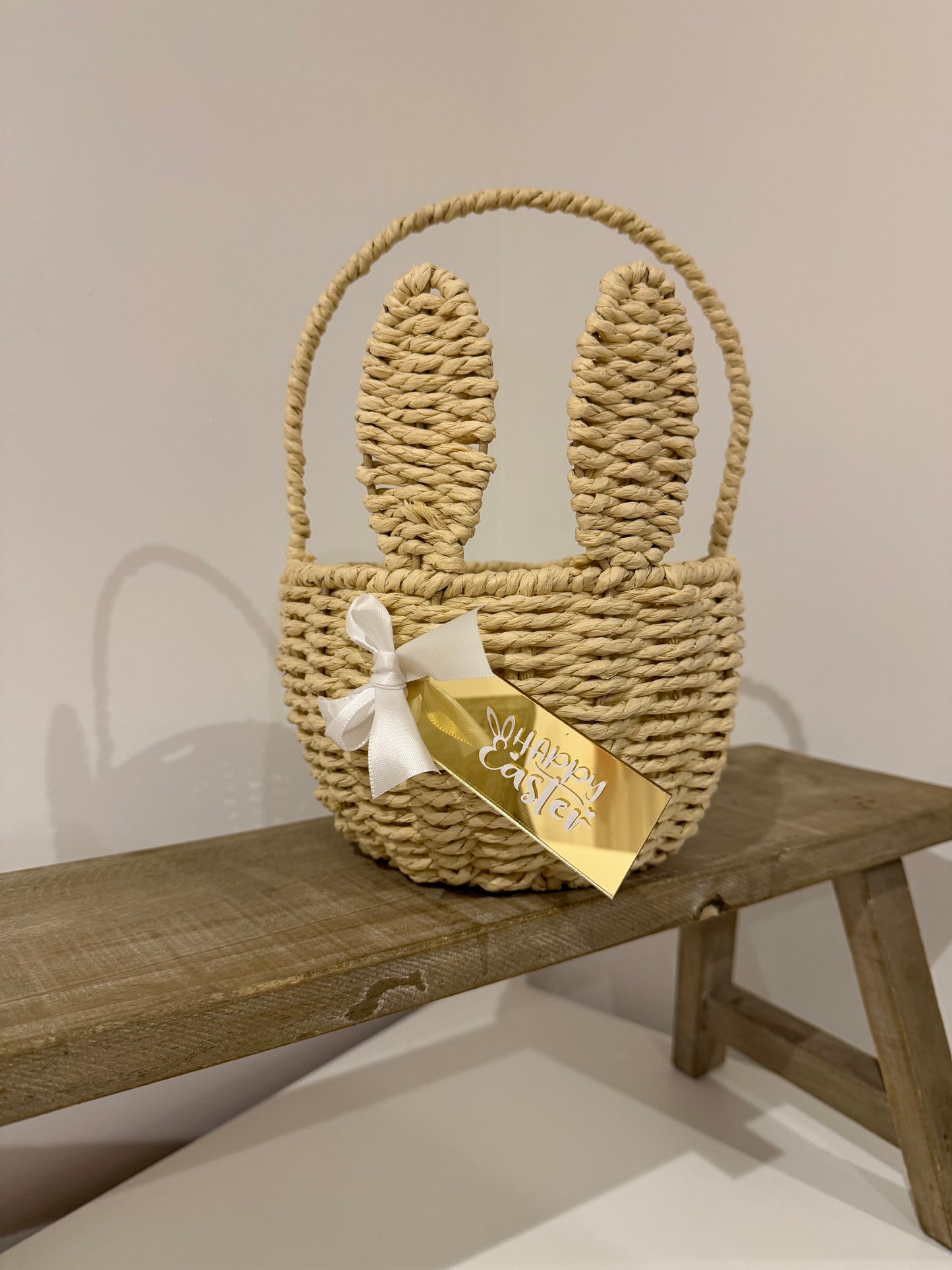 Wicker Bunny Basket
