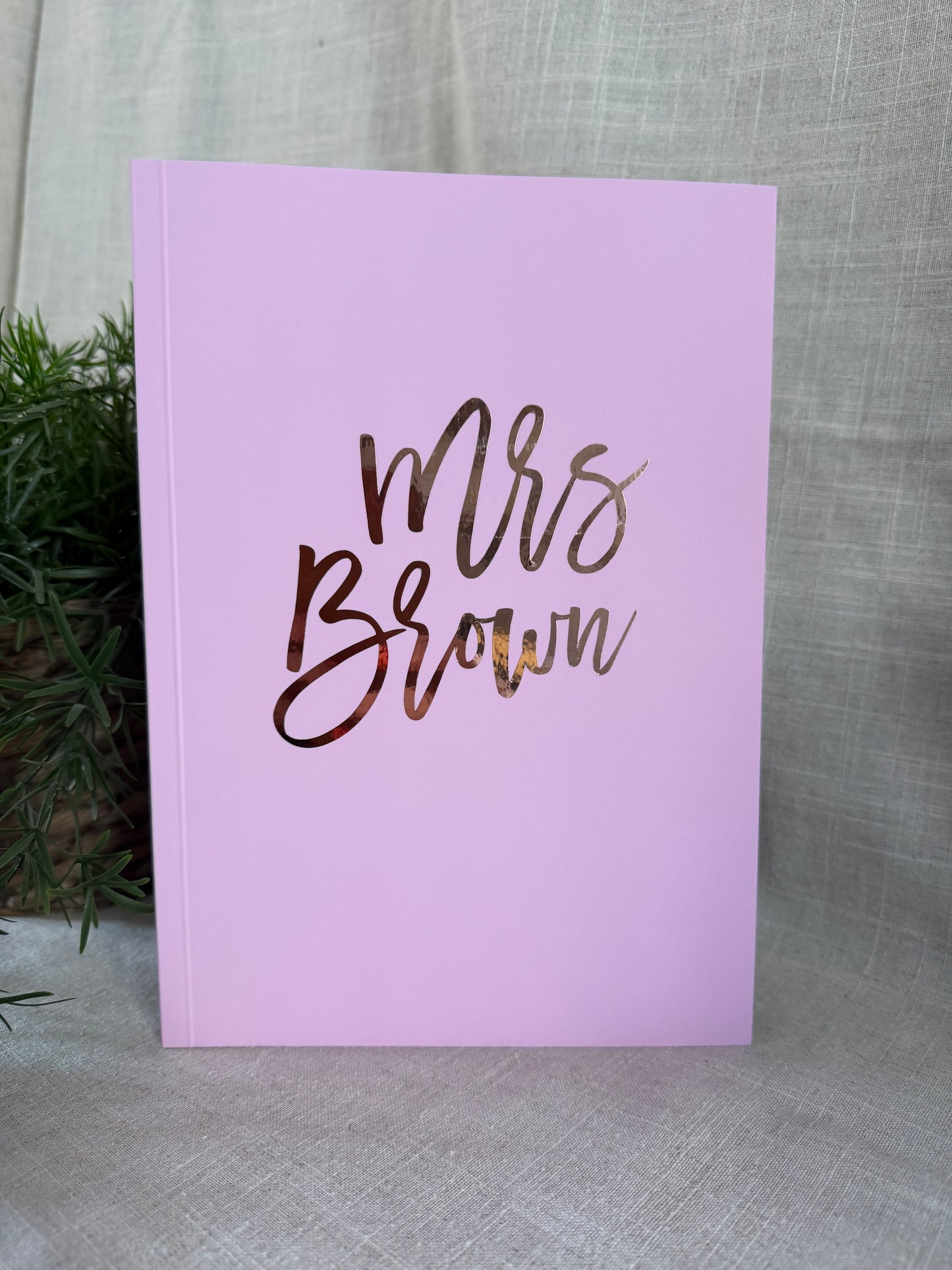 Personalised A5 Bound Notebook