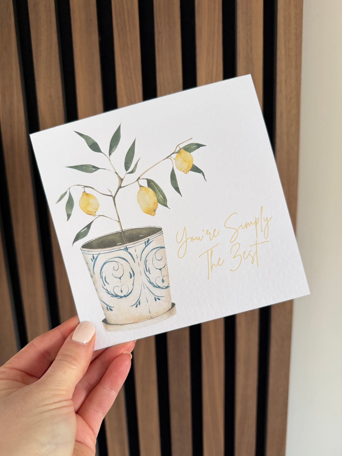 You're Simply The Zest Greetings Card