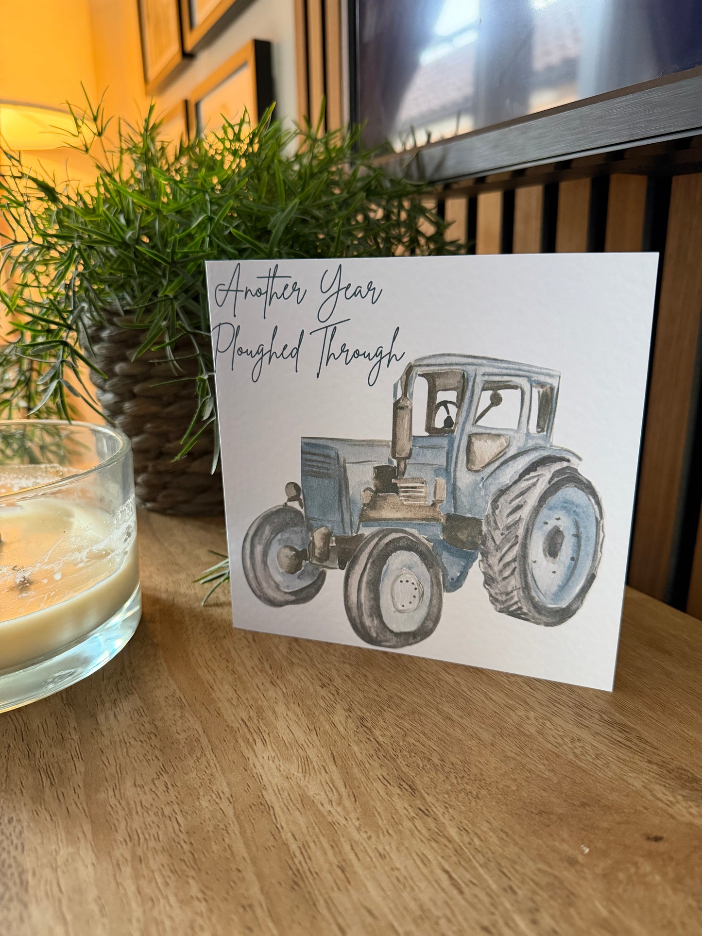 Another Year Ploughed Through Greetings Card