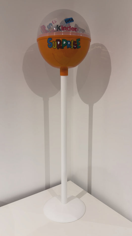 Large Personalised Kinder Fillable Easter Lollipop - No Contents Included